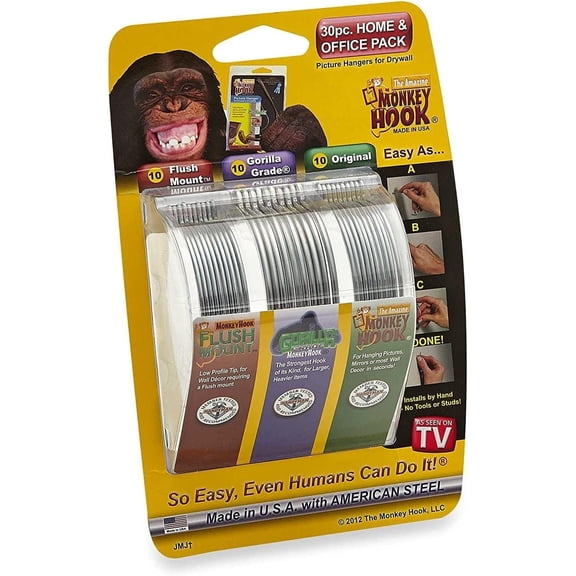 Monkey Hook Monkey Hook Picture Hanger Home & Office Pack