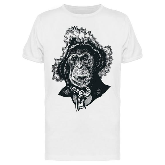 Monkey In A Hat T-Shirt Men -Image by Shutterstock, Male Small