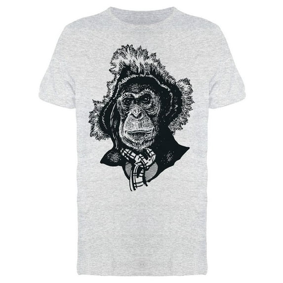 Monkey In A Hat T-Shirt Men -Image by Shutterstock, Male x-Large