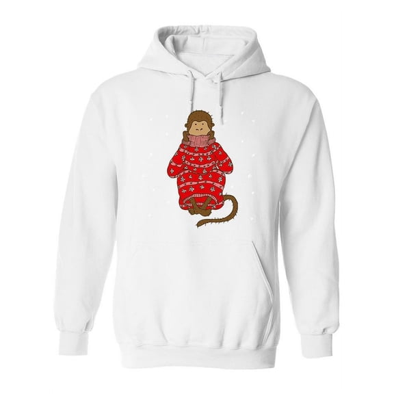 Monkey In A Sweater Hoodie Women -Image by Shutterstock, Female Small