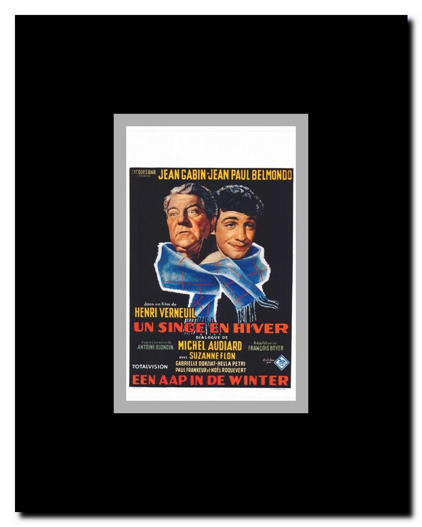 Monkey In Winter Framed Movie Poster