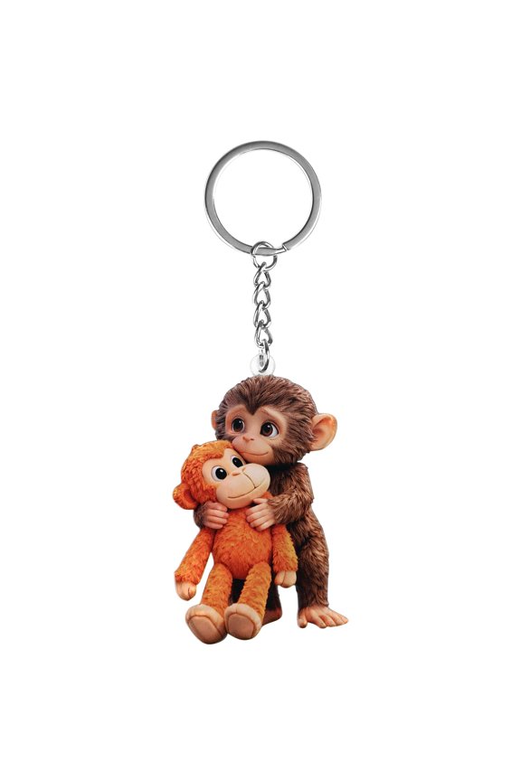 Monkey Keychain, Acrylic Pendant, Used For Backpack Car Keys.