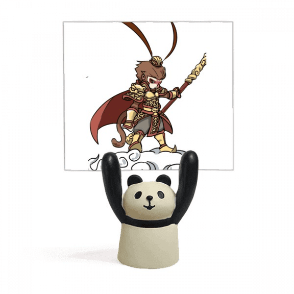 Monkey King Travel Notes Memo Holder Cartoon Animal Panda Stand Decoration