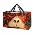 thumbnail image 1 of Monkey Large Foldable Oxford Cloth Laundry Basket Beach Bag Shopping Basket Grocery Bags, 1 of 7