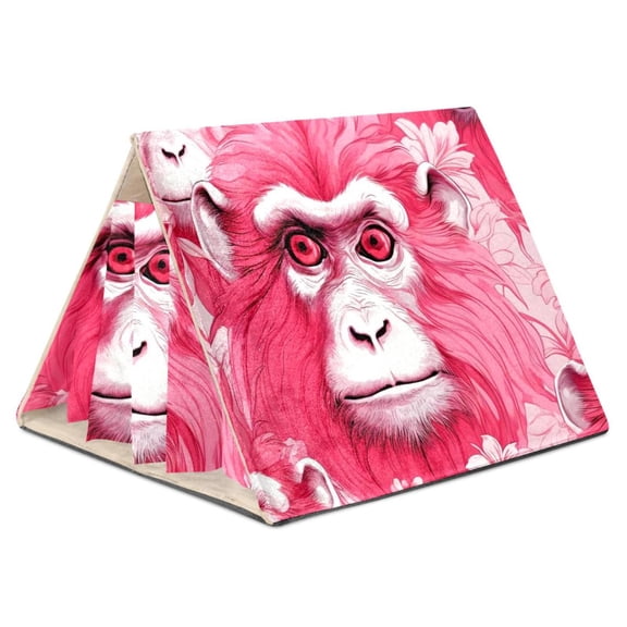 Monkey Luxurious Dutch Flannelette Hamster House with PP Board Support - Washable and Durable - 21.5x30.5x26 cm / 8.5x12x10.2 in Size