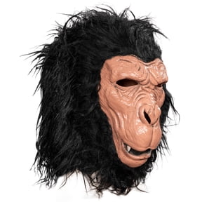 Monkey Mask Full Man Head Party Animal Halloween Costume Cosplay