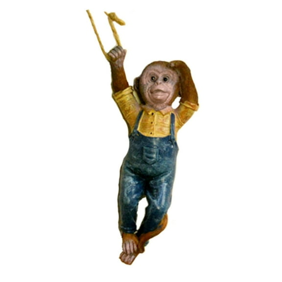 Monkey Miniature Figure Garden Art Robusts Finish Resins Hanging Sculpture Ornament For Indoor and Outdoor Decors