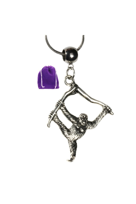 Monkey Necklace Hanging from Branch