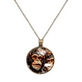 thumbnail image 1 of Monkey Necklace Personalized Custom Photo Round Pendant Adjustable Stainless Steel Necklaces with Gift Box for Men Women Mothers Valentine's Jewelry Gift, 1 of 6