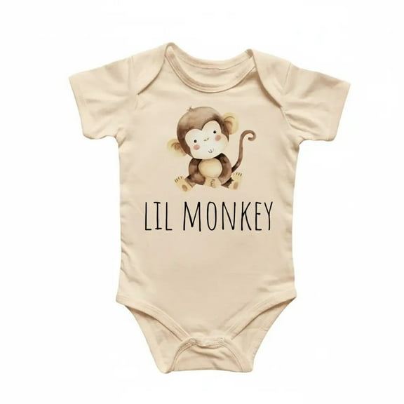 Monkey Newborn Baby Bodysuit