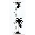 thumbnail image 1 of Monkey Palm Tree Growth Chart Vinyl Decals Nursery Room Wall Stickers Art, 10.5x37-Inch Black, 1 of 6