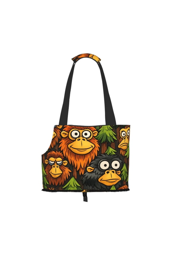 Monkey Pet Tote Bag Lightweight Shoulder Bag for Shopping and Travel
