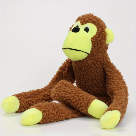 Monkey Plush Interactive Toys for Dogs & Kids, Stuffed Animal Puppy Toys for Small Medium Large Dogs to Keep Them Busy