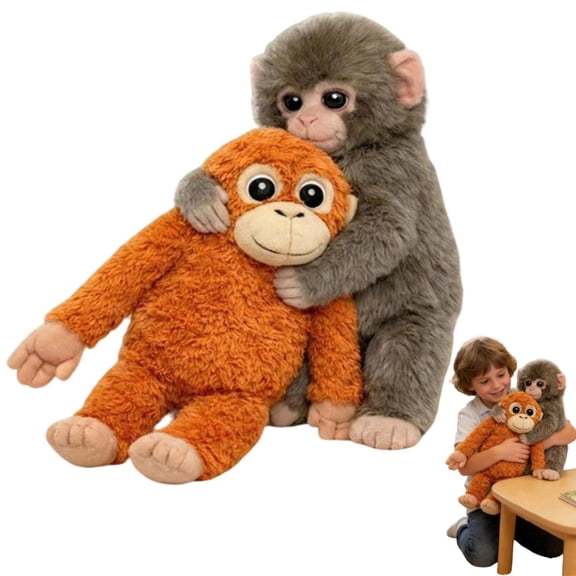 Monkey Plush - Orangutan Plush Soft Toy, Adorable Monkey Hug Stuffed Animal Plush,Ideal Gifts for Women Men,Holiday Birthday Home Decor