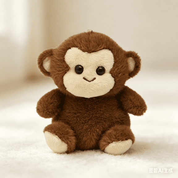Monkey Plush Toys, Soft Brown Monkey Stuffed Animal Toys for Comfort, Cute Creative Adorable Animal Plush Toys Mini Plush Gift for All Ages Birthday Christmas