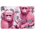 thumbnail image 1 of Monkey Polyester Non-Slip Machine Washable Bath Rug Outdoor Carpet Bath Rugs, 1 of 1