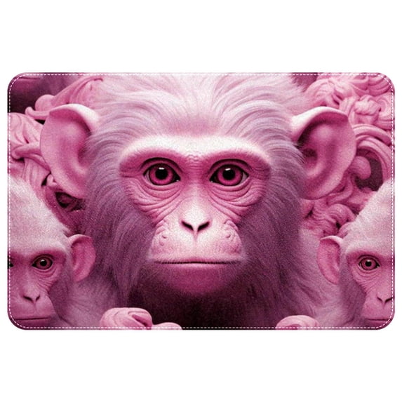 Monkey Polyester Non-Slip Machine Washable Door Mat Floor Mats Office Mat