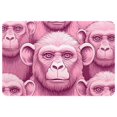 thumbnail image 1 of Monkey Polyester Non-Slip Machine Washable Door Rugs Indoor Rug Game Mat, 1 of 6