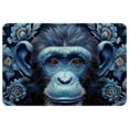 thumbnail image 1 of Monkey Polyester Non-Slip Machine Washable Floor Rug, for Office, Chair Rugs Included, 1 of 6