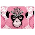 thumbnail image 1 of Monkey Polyester Non-Slip Machine Washable Floor Rug, for Office, Chair Rugs Included, 1 of 6