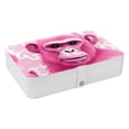 thumbnail image 1 of Monkey Portable PU Leather Jewelry Organizer Display Case with Removable Compartment, Earring Holder, and Jewelry Stand, 1 of 6
