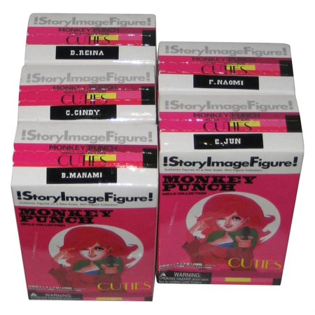 Monkey Punch Girls Cuties Collection Story Image Yamato Figure Set - (5 Figures)