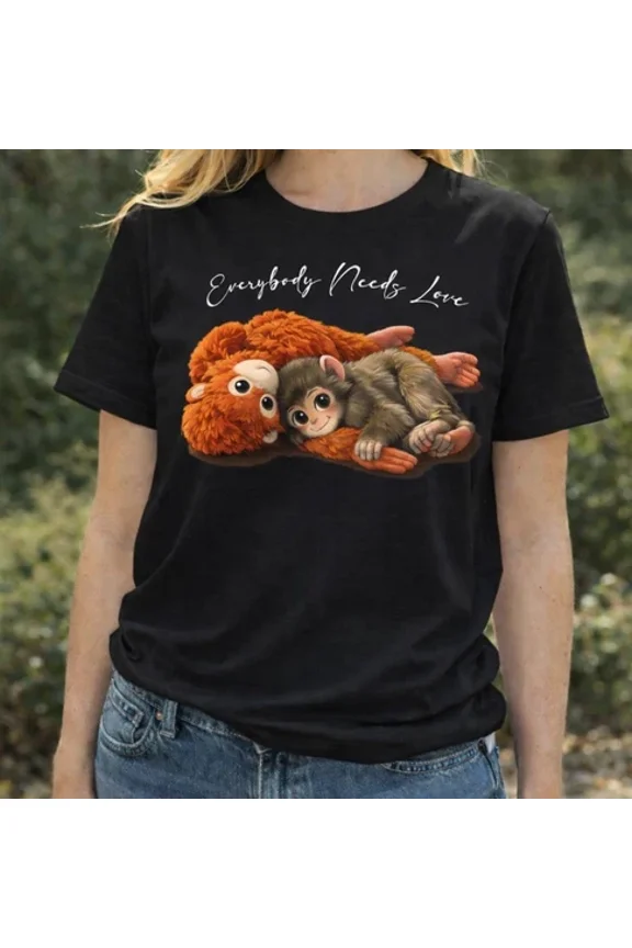Monkey Punch Organic Cotton T-Shirt – Viral Animal Lover Mom