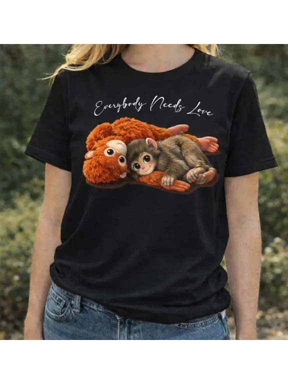 Monkey Punch Organic Cotton T-Shirt – Viral Animal Lover Mom