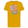 thumbnail image 1 of Monkey Reading Newspaper Cartoon Tee Men's -Image by Shutterstock, 1 of 2