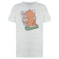 thumbnail image 1 of Monkey Reading Newspaper Cartoon Tee Men's -Image by Shutterstock, 1 of 2