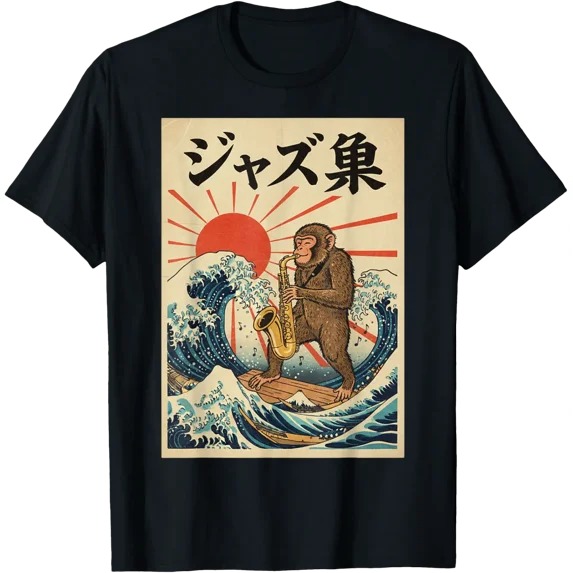 Monkey Saxophone Jazz Marching Band Senior Class 2026 T-Shirt V3 All Size S-5Xl