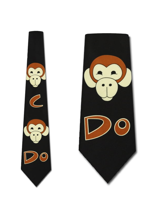 Monkey See Monkey Do Necktie Mens Tie