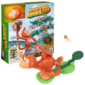 Monkey See Monkey Poo Game with Banana-Scented Fake Poop for Kids 4+