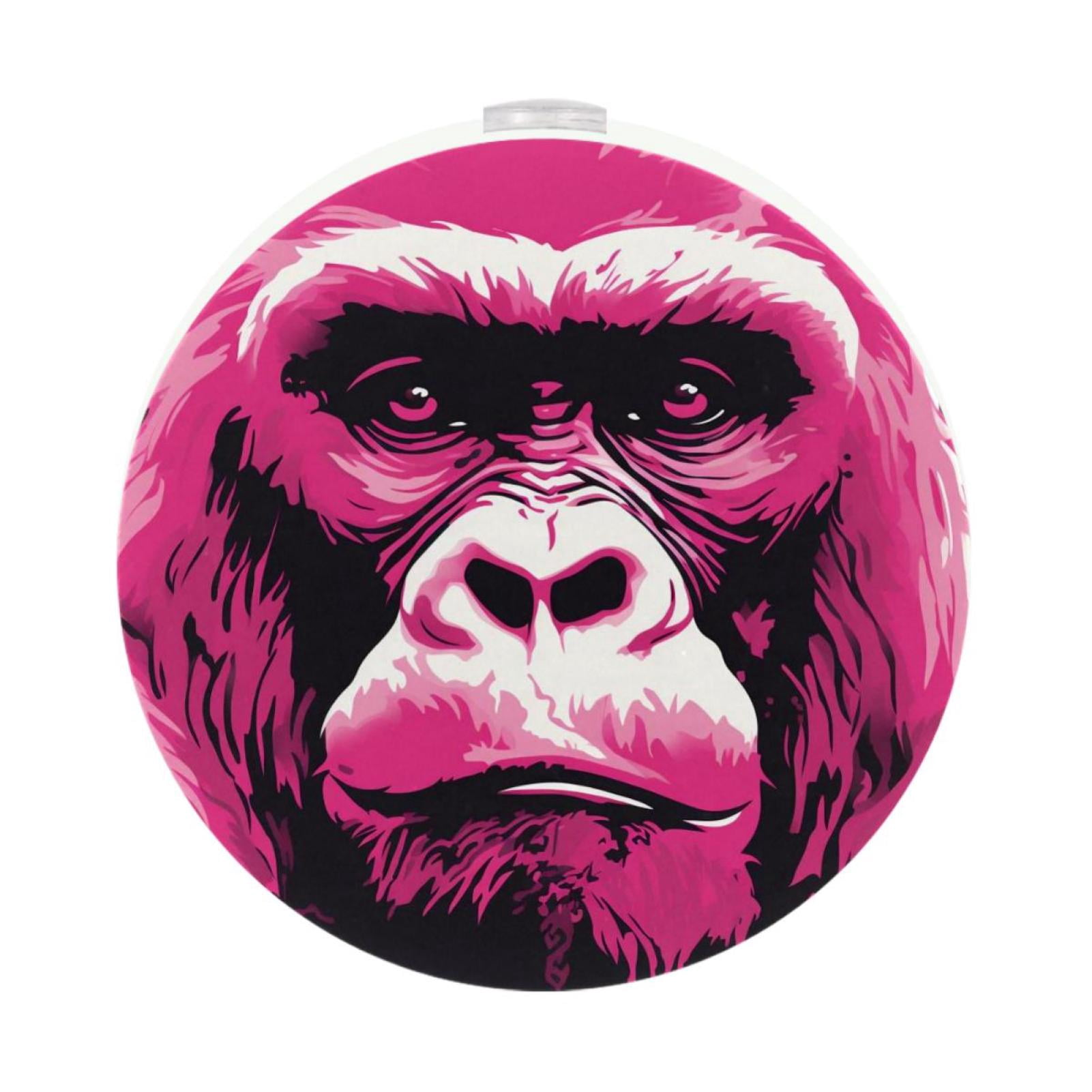 Led Monkey Monkey Set of 2 LED Round Night Lights for Brightening up your Space at ...