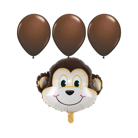 Monkey Shape Foil Balloon - Fun Balloon for Jungle Themed Parties