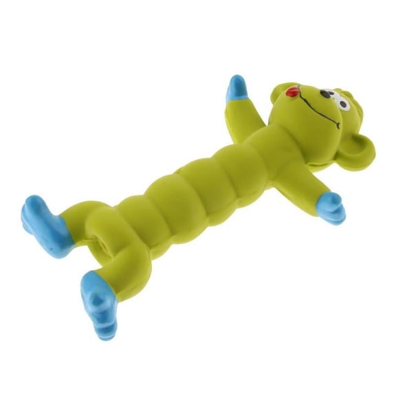Monkey Shaped Rubber Squeaky Dog Pet Chew Fetch Play Kids Toy Squeak Gift