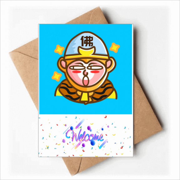 Monkey Sian Mythology Welcome Back Greeting Cards Envelopes Blank