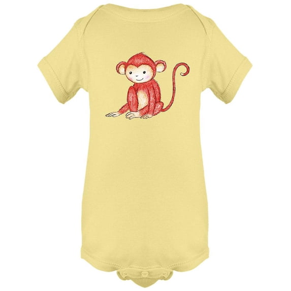 Monkey Sitting Bodysuit Infant -Image by Shutterstock, 24 Months