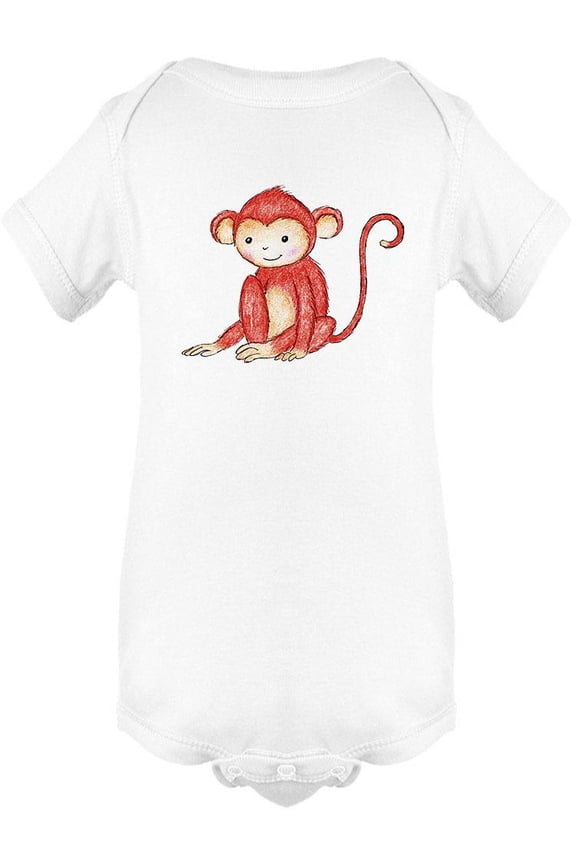 Monkey Sitting Bodysuit Infant -Image by Shutterstock,  24 Months