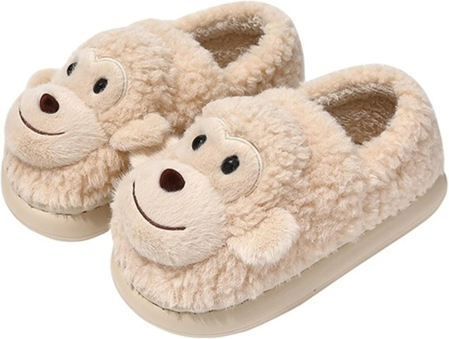 Womens Slippers Monkey Slippers Monkey Fuzzy Slippers Roller Rabbit