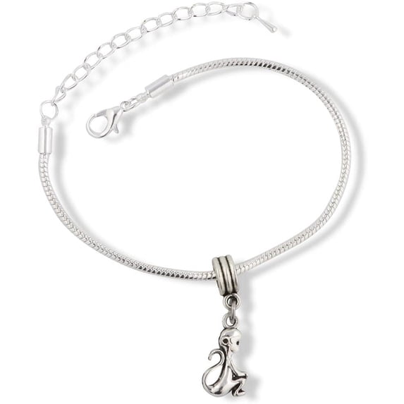 Monkey Snake Chain Charm Bracelet - Walmart.com