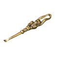 thumbnail image 1 of Monkey Solid Brass Statue Figure Pendant Keychain Crafts Ear Spoon Collect Gift, 1 of 8