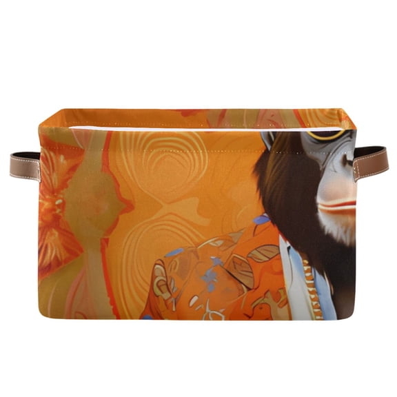 Monkey Spots Suit Storage Bins Baskets With Handles Storage Box Clothes Organizer Organization Toys