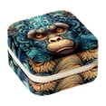 thumbnail image 1 of Monkey Square Jewelry Box Organizer Display Case Necklace Bracelet Earring Holder Travel Portable Decorative Stand Storage Box for Rings Earrings Necklaces Bracelets - Girls Women Gift, 1 of 6