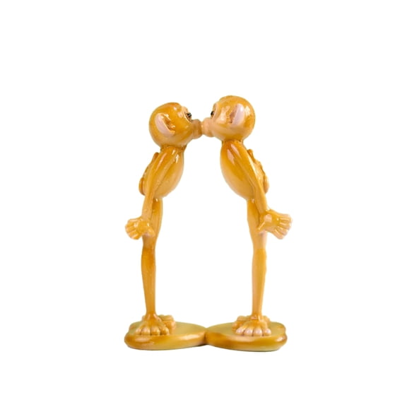Monkey Statue for Home Decoration,Monkey Figurine for Living Room Bedroom Shelf Bookshelf Decor Accents,Cute Animal Gifts,Small Holiday Ornament,Couple Monkey