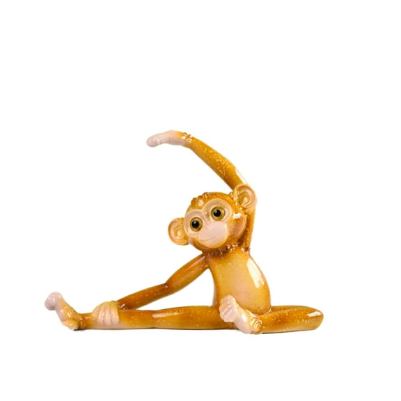 Monkey Statue for Home Decoration,Monkey Figurine for Living Room Bedroom Shelf Bookshelf Decor Accents,Cute Animal Gifts,Small Holiday Ornament,Leg Press