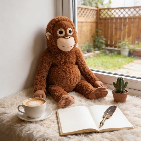 Monkey Stuffed Animal 27.5 Inch, Soft Plush Monkey Toy for Kids, Cute Hugging Monkey Doll for Boys Girls, Large Plushie for Birthday Gift