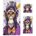 thumbnail image 1 of Monkey Sunglasses Bath Towels Absorbent Bath Towels Set Soft Towel Set for Home Hotel Decor Gym Swim, 3 Piece Wash cloth, 1 of 7