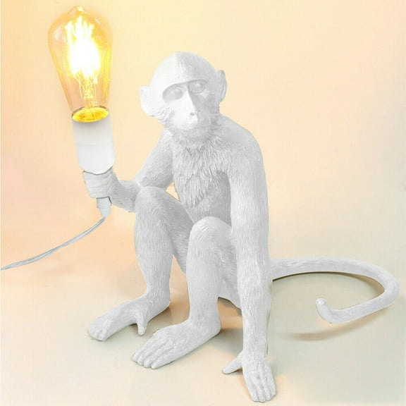 Monkey Table Lamp Desk Lamp Resin Monkey Lamp Bedroom Bedside Reading Lamp New