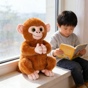 Monkey Toy for Kids Delightful Soft Stuffed Animal Ideal for Home Play and Party Moments, 27 cm, Orange